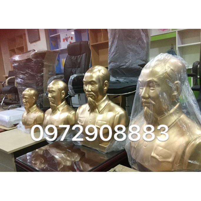 Tượng Bác Hồ màu nhũ đồng TB70