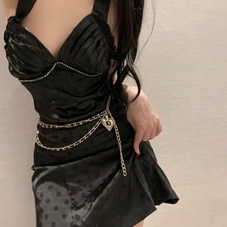 Đai váy phối xích sang chảnh