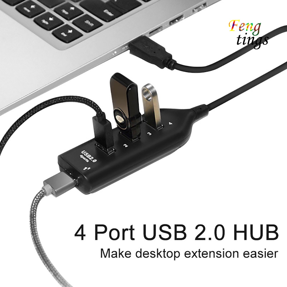 Bộ chia Hub 4 cổng USB 2.0 siêu tốc 480mbps cho PC laptop