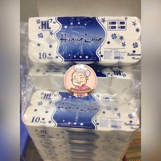 Giấy vệ sinh không lõi Hoàng Long 3 lớp (10 cuộn/lốc)- SHOP CHỤP