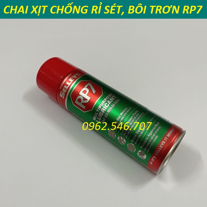 Xịt Chống Rỉ RP7 Selleys, Dầu Xịt Bôi Trơn và Chống Rỉ Sét Kim Loại