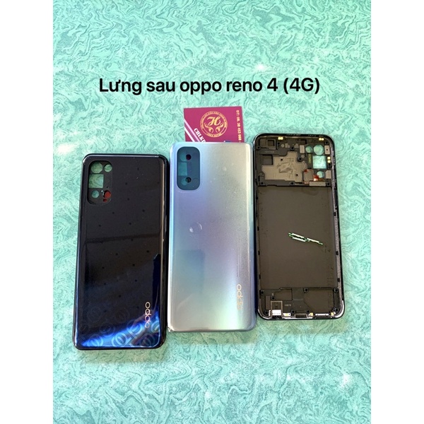 Nắp lưng sau oppo reno 4  như hình chụp