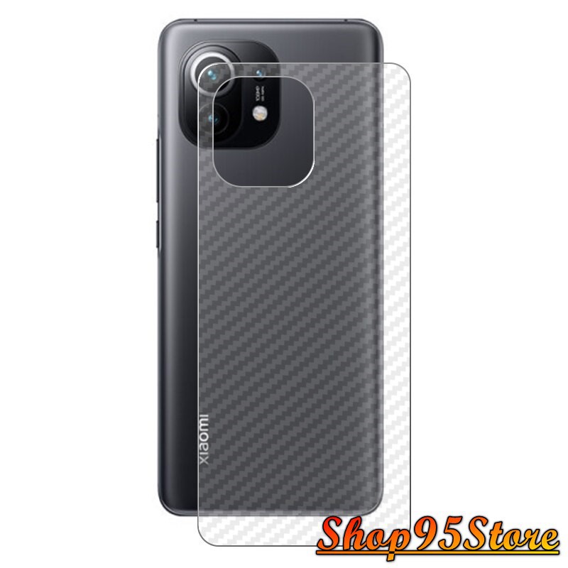 Dán carbon mặt lưng Xiaomi Mi 11 lite