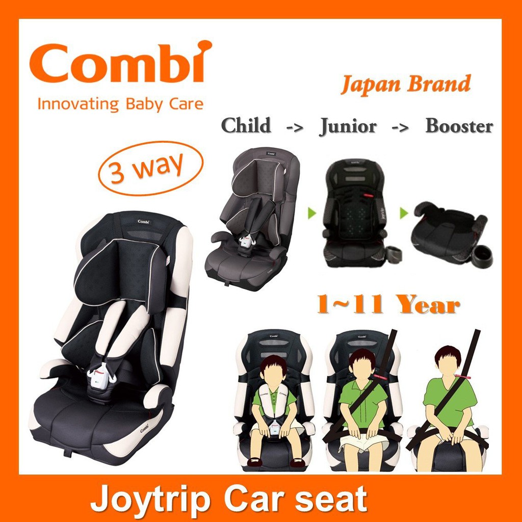 Ghế ngồi ô tô cho bé Combi Joy Trip Plus Nhật Bản cho bé từ 1 -12 tuổi bản LIMITED CHÍNH HÃNG