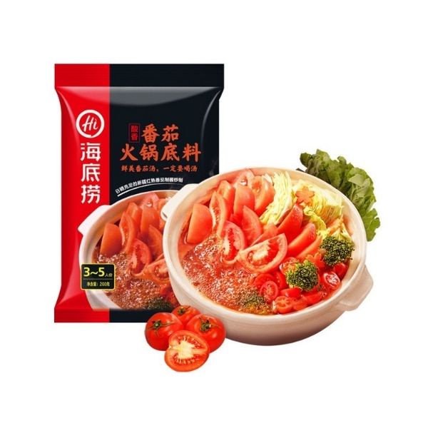 XẢ: Gói cốt lẩu Haidilao vị cà chua và vị thập cẩm không cay