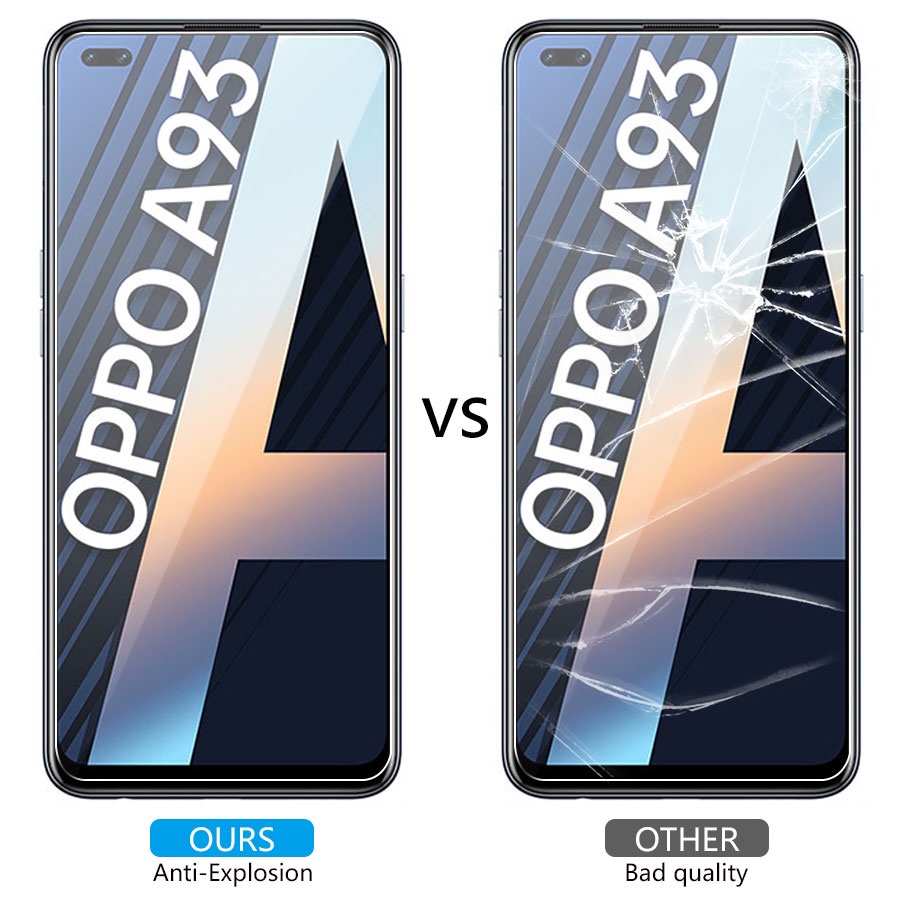 Kính cường lực 3 trong 1 cho Oppo A3S A5S F9 F11 Pro F5 F7 A12 A12E A31 A15 A15S A52 A83 A92 A33 A53 A91 A93 A5 A9