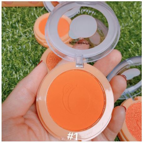 Phấn Má hồng trái đào 4 màu Kiss Beauty Blusher - Tặng cọ | BigBuy360 - bigbuy360.vn
