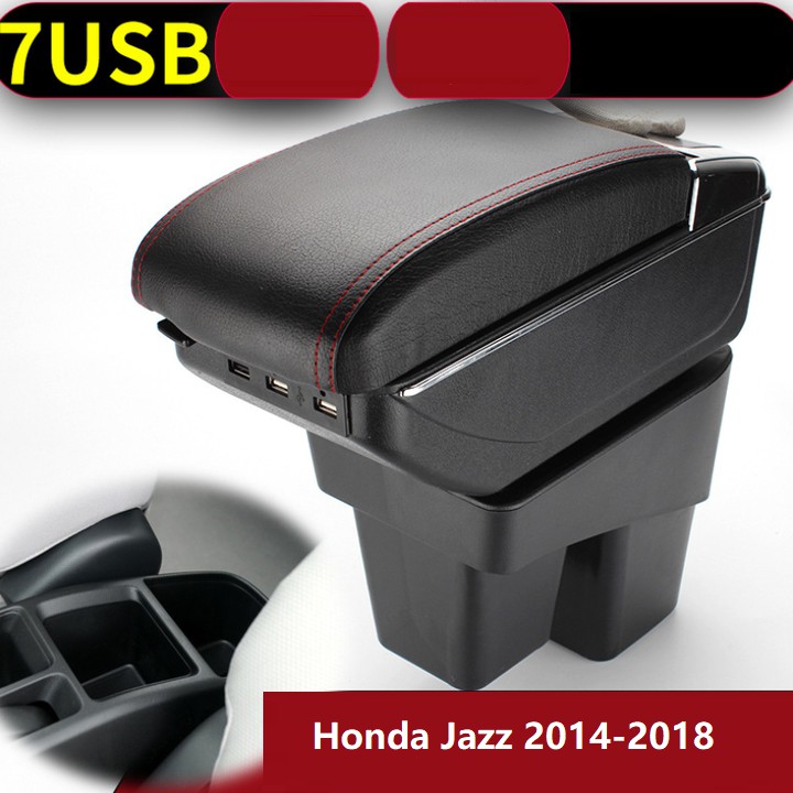Hộp tỳ tay ô tô Honda Jazz tích hợp 7 cổng USB DUSB-HDJAZZ