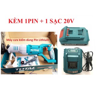 20V Máy cưa kiếm dùng pin Total TRSLI1151 (KÈM 1PIN + 1 SẠC 20V)