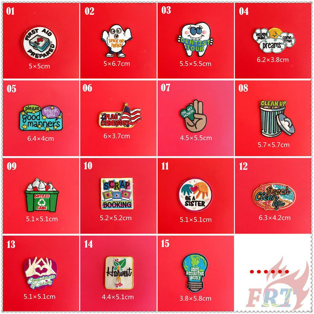 Miếng ủi thêu trang trí quần áo nhiều mẫu xinh xắn tùy chọn