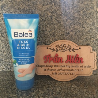 Kem dưỡng da chân balea fuß & bein eisgel