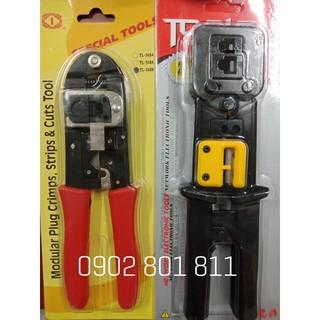 Kìm xuyên thấu bấm hạt hạt mạng cat5e,cat6, tặng kèm 1 kìm bấm mạng.