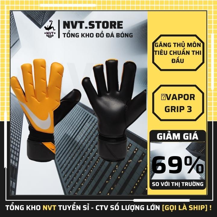 Găng tay thủ môn có xương siêu dính giá rẻ Nike Vapor Grip 3, găng thủ môn cao cấp chất liệu da PU tổng hợp thấm mồ hôi