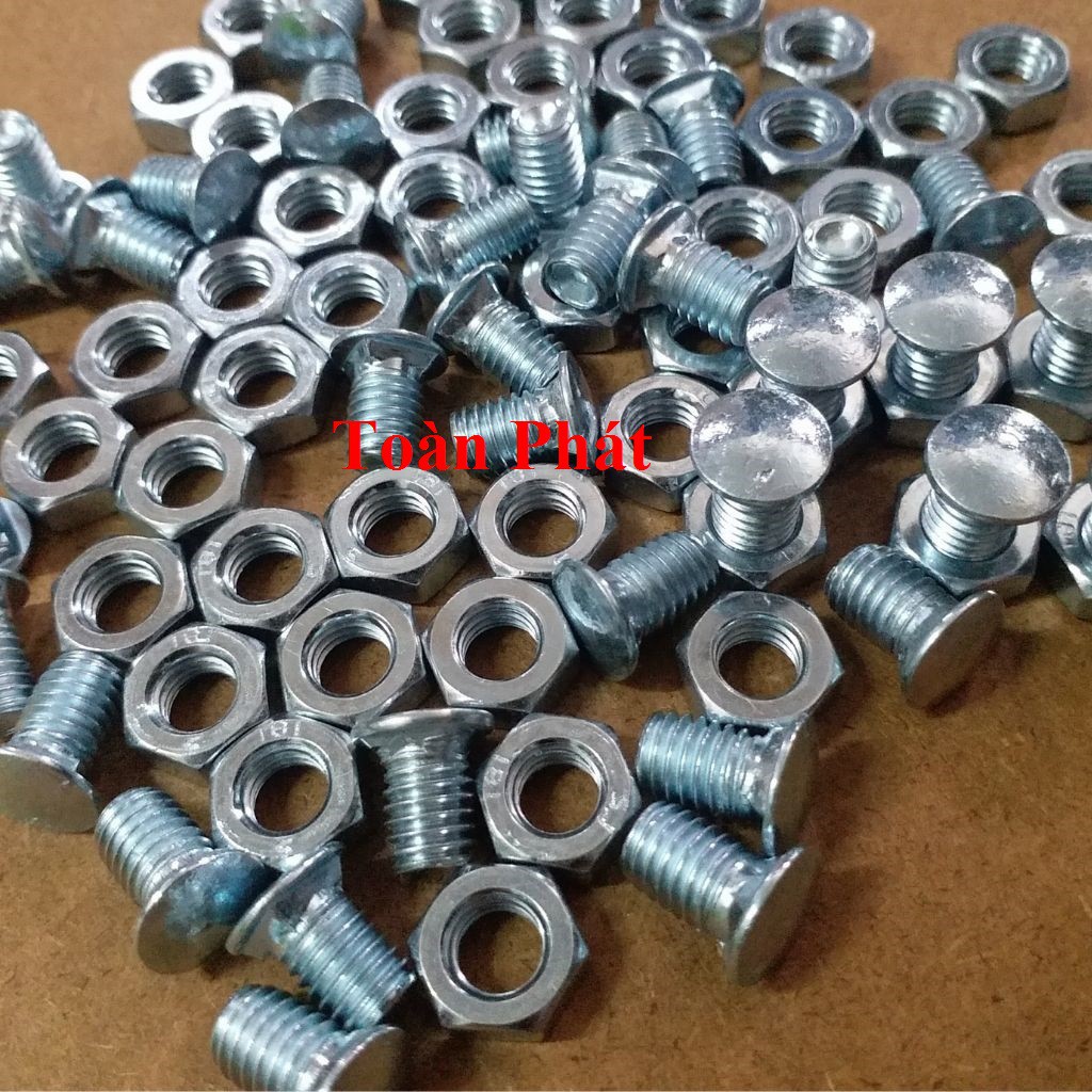 ( Số lượng 50 ốc - 12mm) Ốc kệ V lỗ mạ kẽm chất lượng