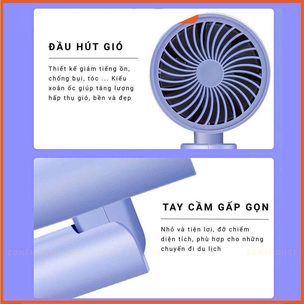 Máy sấy tóc cầm tay DELIYA TÍM GẬP GỌN tiện lợi cho mang đi du lịch [ ĐỔI MỚI TẠI NHÀ MIỄN PHÍ - BẢO HÀNH 1 NĂM ]