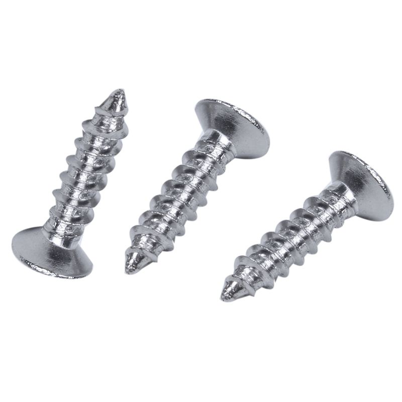 Set 60 ốc vít Phillips đầu dẹt bằng thép không gỉ 12mm x 3mm