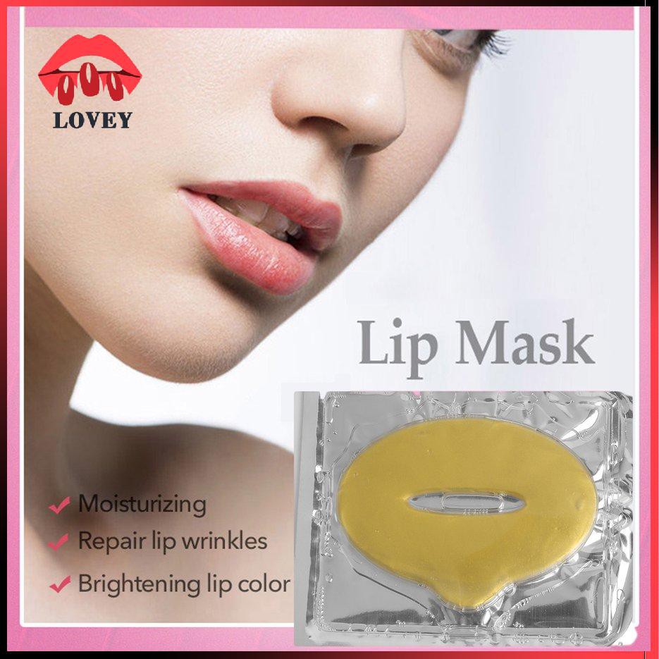 (Hàng Mới Về) Set 1 / 10 Mặt Nạ Môi Tinh Chất Vàng Collagen Dưỡng Ẩm Chống Nếp Nhăn | BigBuy360 - bigbuy360.vn