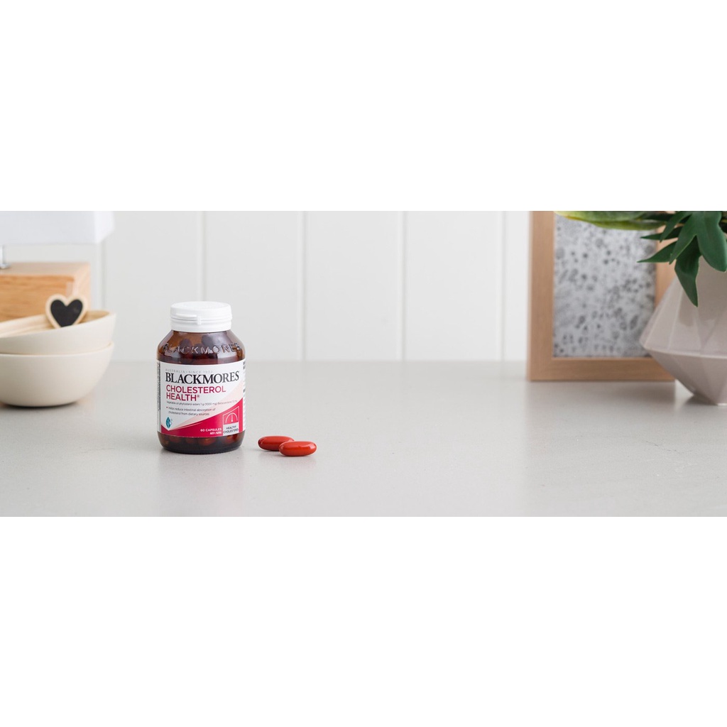 [Hàng chuẩn Úc] Viên uống blackmores giảm cholesterol, mỡ trong máu Blackmores cholesterol health 60 viên của Úc
