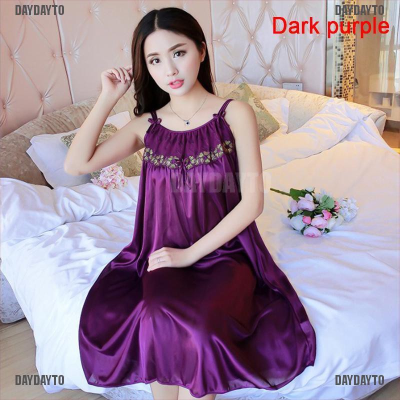Đầm Ngủ Vải Lụa Satin Plus