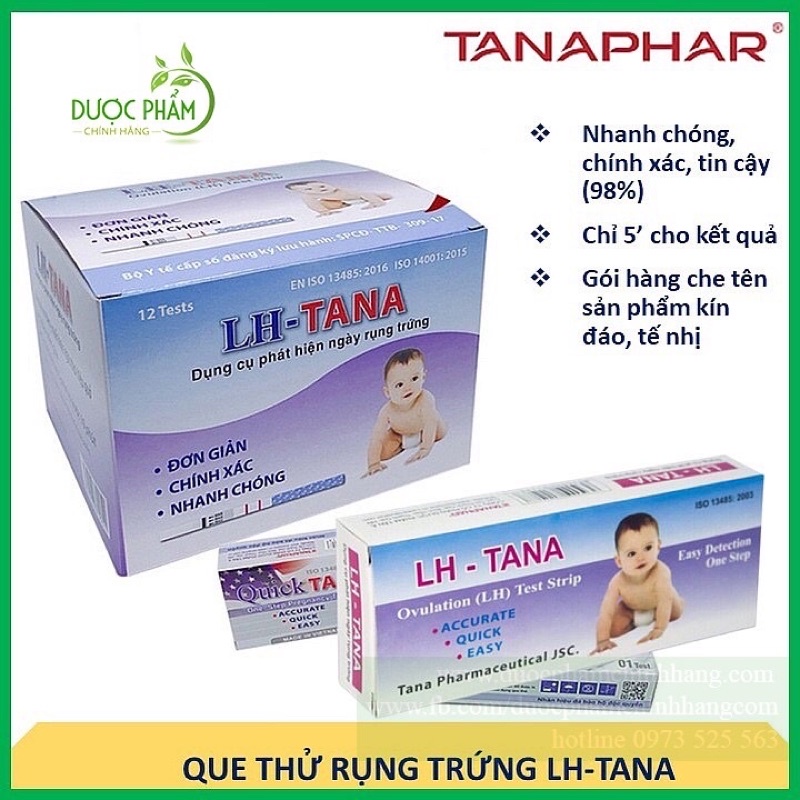 Combo hộp que thử trứng Lh Tân Á và Que thử thai Amestick