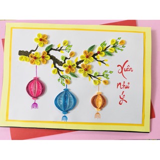 Thiệp chúc Tết quiling handmade