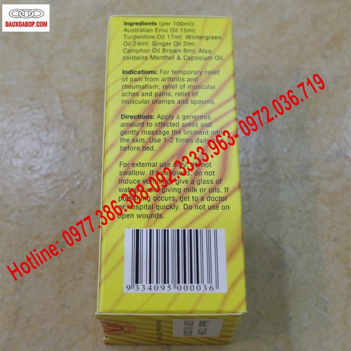 Dầu xoa bóp đà điểu Úc