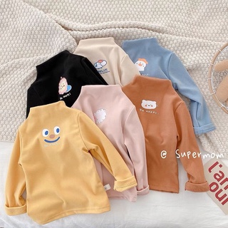 Áo giữ nhiệt cổ 3p, Áo giữ nhiệt cho bé gái 8-18kg. Chất cotton zip Hàn, hàng đẹp,mềm mịn