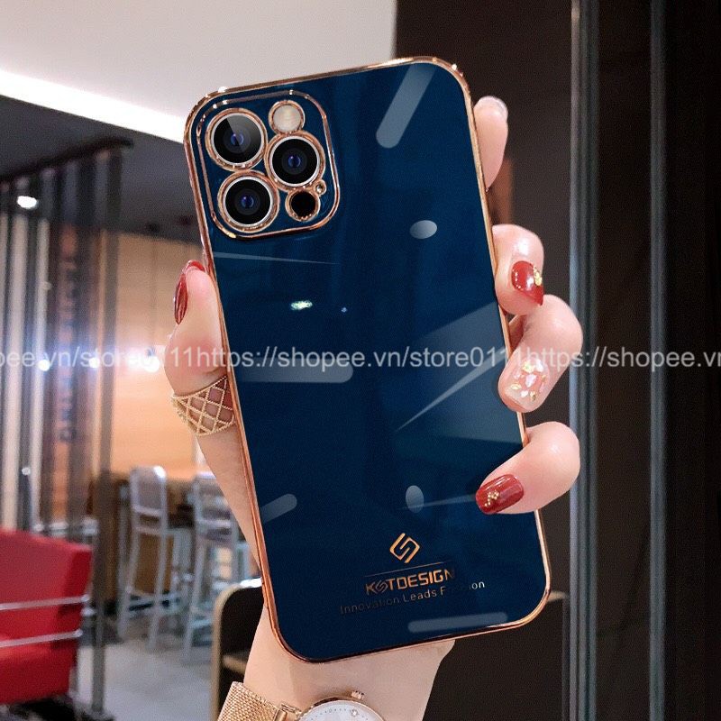 Ốp lưng KST DESIGN viền mạ vàng dành cho iphone 6/6plus/6s/6splus/7/7plus/8/8plus/x/xs/11/12/13/pro/max/plus/promax