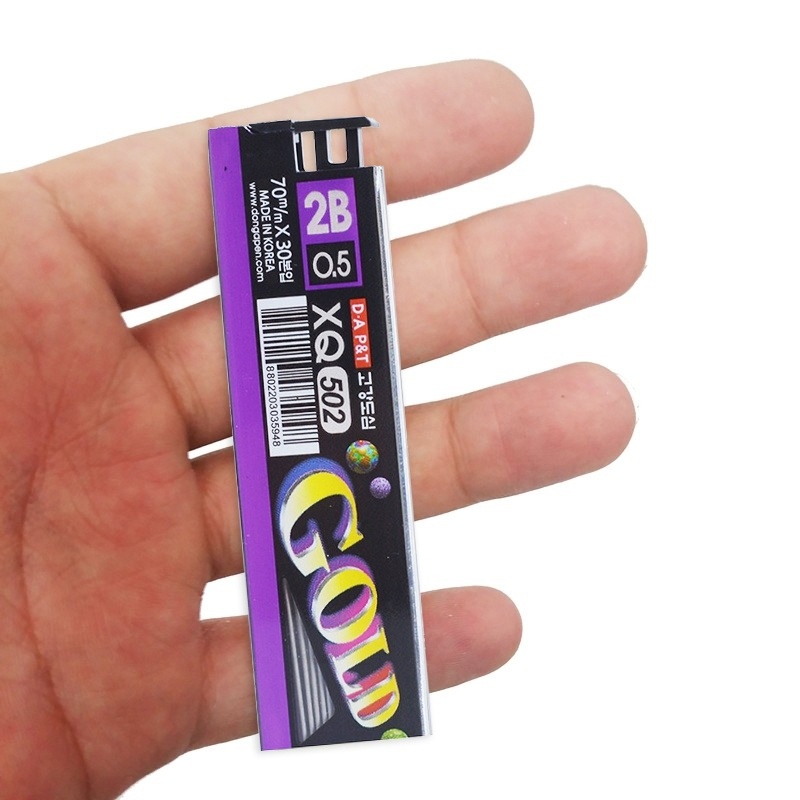 Ruột Chì 2B 0.5 mm Gold XQ 502 (70 mm x 30 Ngòi)