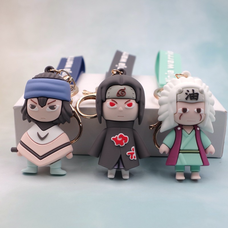 Móc khoá cute mô hình naruto có chuông bằng kim loại giá rẻ quà lưu niệm Gôn đồ chơi