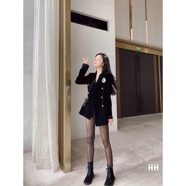 Áo vest nhung huy hiệu | BigBuy360 - bigbuy360.vn