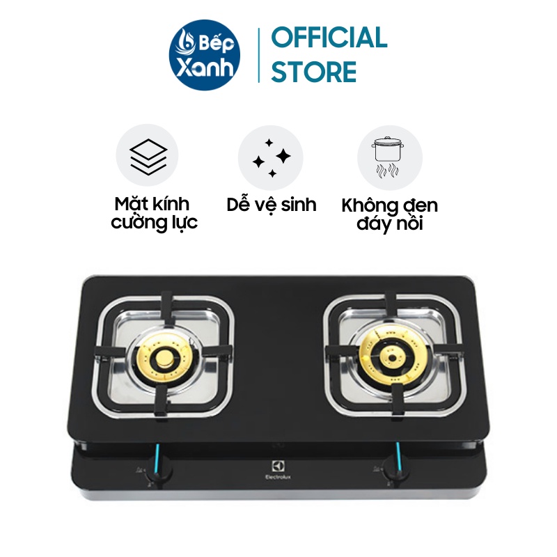Bếp Gas 2 Vùng Nấu Electrolux ETG728GKR - Lắp Dương - Không Đen Đáy Nồi