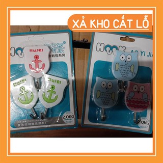 Móc dán treo tường siêu dính vỉ 3 cái