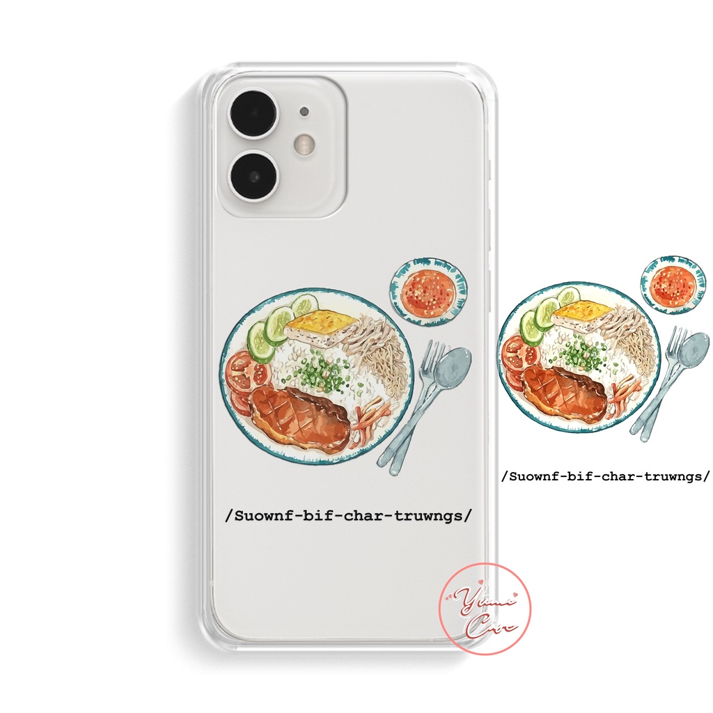 Ốp lưng điện thoại cho Samsung S21/ S21 Plus/ S21 Ultra/ S21 FE in FOOD SUON-XOI Yumi Case
