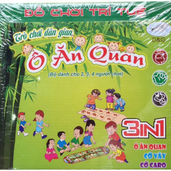 Bộ Trò Chơi Ô Ăn Quan, Cờ Vây, Cờ Caro 3 In 1