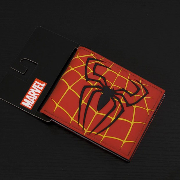 Ví Gấp Bằng pvc In Hình Người Nhện Trong Phim Avengers hero idol