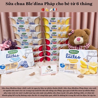 Sữa chua nguội Bledina Pháp cho bé từ 6 tháng 👶🏻🍓🍌