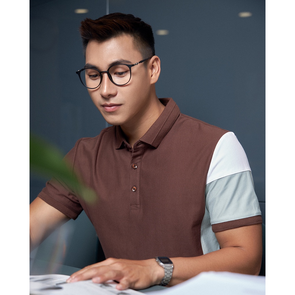 Áo polo nam có cổ BEN &amp; TOD R1300BB122 vải thun cotton, nam tính, chỉnh chu, sang trọng, trẻ trung