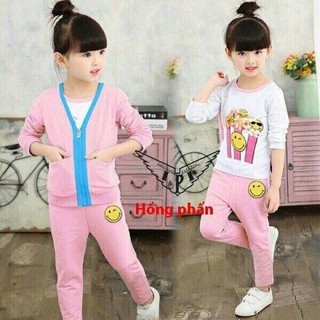 Set bộ 3 cho bé gái ấm áp size đại