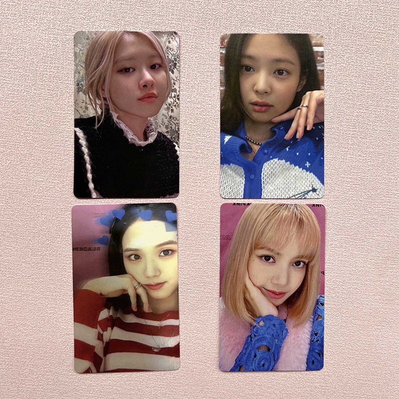 Set 4 Thẻ Hình Lomo Sưu Tầm Cao Cấp Cho Fan Của BLACKPINK
