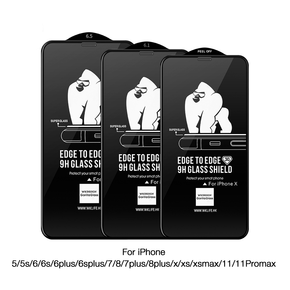 Kính cường lực iphone KingKong 6/6plus/6s/6splus/7/7plus/8/8plus/plus/x/xr/xsmax/11/12/13/pro/max - Ốp lưng Awifi D4-4