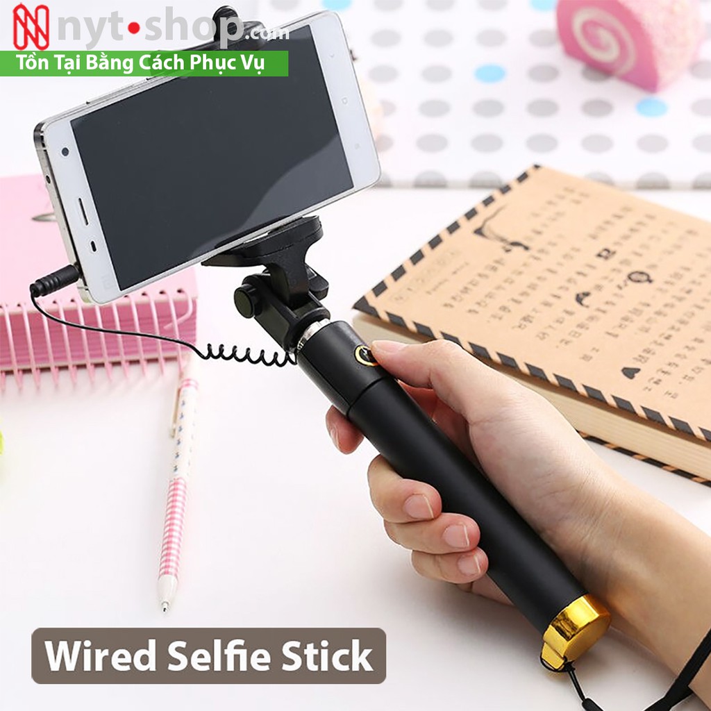 Gậy Chụp Hình Selfie có dây cực đẹp - Hàng loại 1