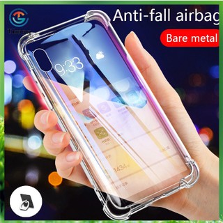 Ốp Lưng Trong Suốt Chống Sốc Viền Màu Cho Samsung Galaxy A01 Core hót