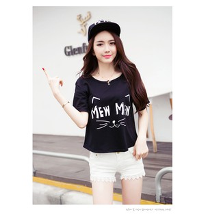 ÁO THUN NỮ IN HÌNH MEW MEW NHIỀU MÀU