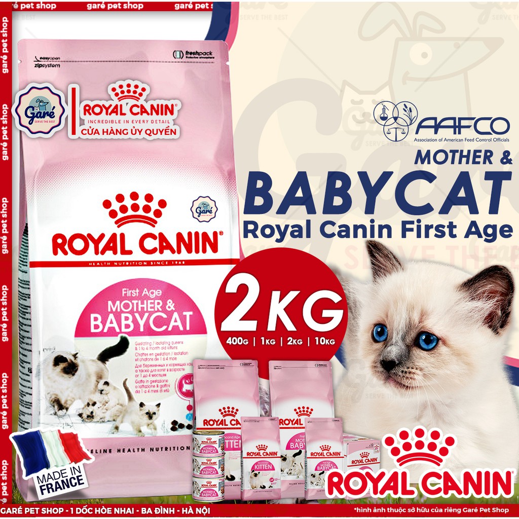 2kg - Hạt Mother & Babycat Royal Canin dành cho mèo mẹ mang thai hoặc cho con bú, mèo con từ 1 - 4 tháng tuổi
