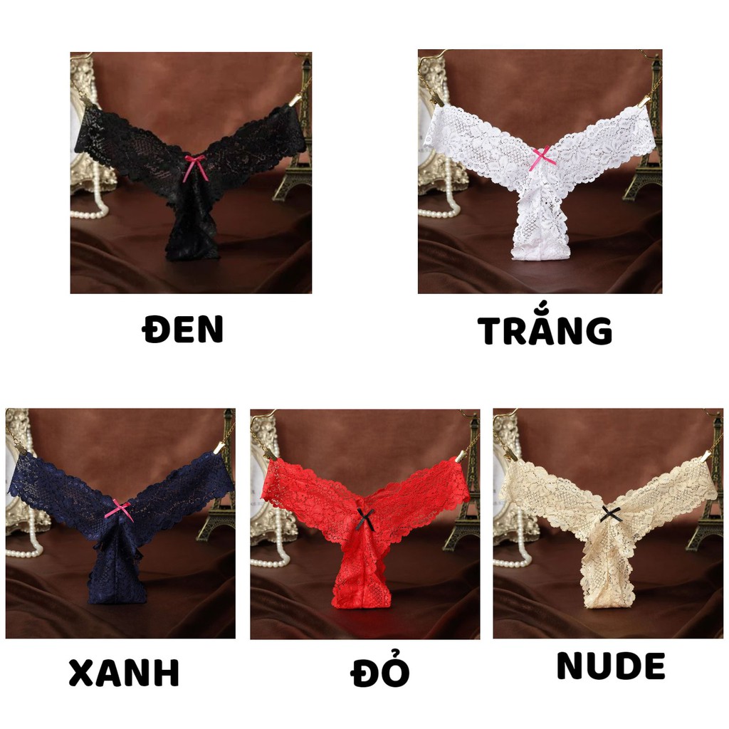 Quần Lọt Khe Nữ ❤️FREESHIP❤️ Quần Lót Lọt Khe Sexy Ren Lọt Khe mềm mại cạp chữ V gợi cảm mã 2106 | BigBuy360 - bigbuy360.vn