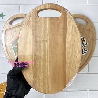 Thớt Oval Có Rãnh 280 Gỗ Đức Thành 01255