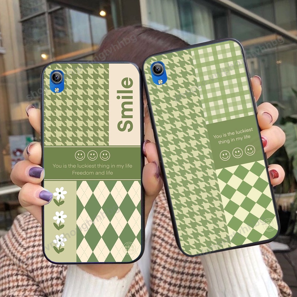 Ốp lưng Vivo Y1S / Y91 / Y91c / Y93 / Y95 in mẫu gấu thể thao , smile mặt cười cực cute