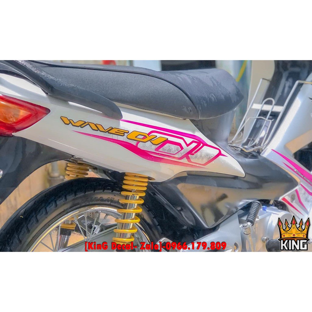 Tem Rời Wave 50cc,100cc Zả Zin Hồng Siêu Nổi - Ảnh Thật