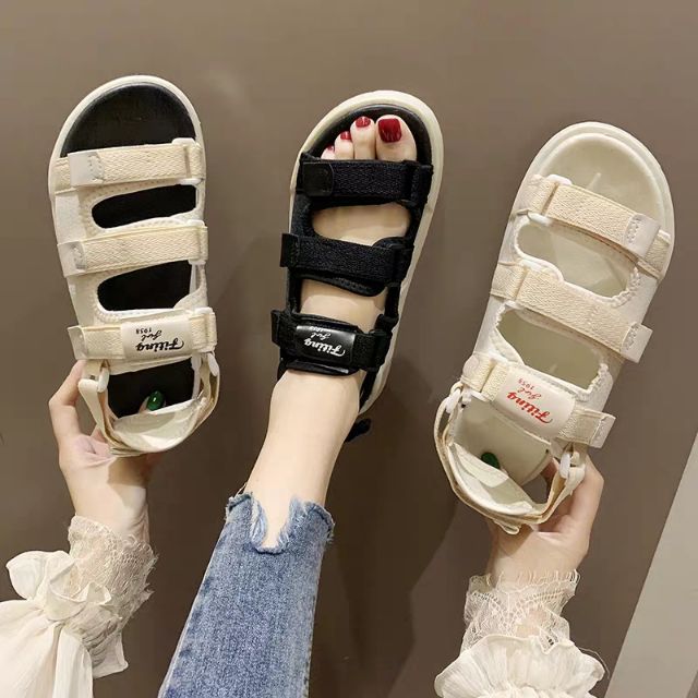 Dép Sandal quai ngang dính siêu xinh